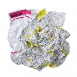 CRUMPLED CITY MAP BERLIN