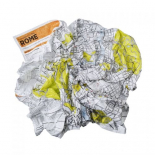 CRUMPLED CITY MAP ROME