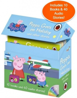 Peppa Goes on Holiday and Other Stories (10 books and 4 Audio CDs)