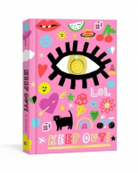 Keep Out! A Nostalgic '90s Diary with Smiley Face Charm and Stickers