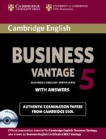 Cambridge BEC Practice Tests Vantage 5 Self-study Pack