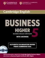 Cambridge BEC Practice Tests Higher 5 Self-study pack