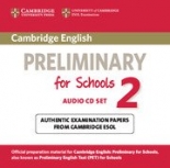 Cambridge Preliminary English Practice Tests PET for Schools 2 Audio CDs (2)