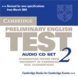 Cambridge Preliminary English Practice Tests PET 2 Audio CDs (2)