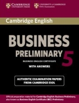 Cambridge BEC Practice Tests Preliminary 5 Student's Book with answers 