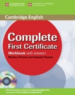 Complete First  1st ed. Workbook with answers and Audio CD 